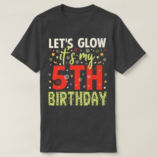 私の5誕生日 Tシャツ (デザイン正面)
