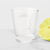 私の5週間の箇条書きポイント – 皮肉の上に2倍 ショットグラス (裏面)