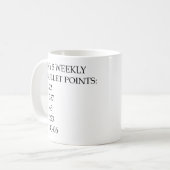 私の5週間の銃弾が目救済を覚ます。 コーヒーマグカップ (正面左)