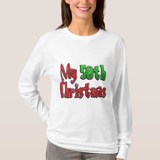 私の50番目のクリスマス Tシャツ (正面)