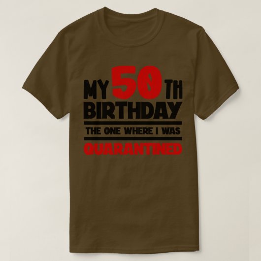 私の50誕生日私がdだった場所 tシャツ (デザイン正面)