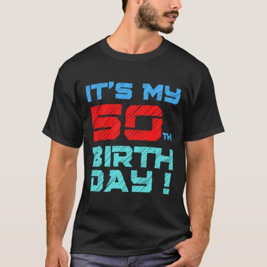 私の50誕生日誕生日女男性へ性キッズ Tシャツ (正面)