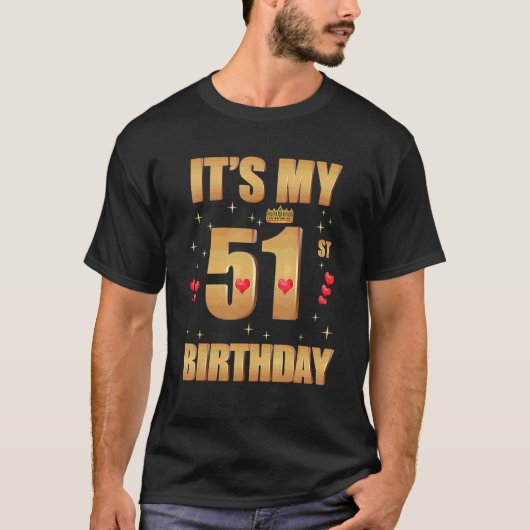 私の51誕生日51歳51誕生日Q Tシャツ (正面)