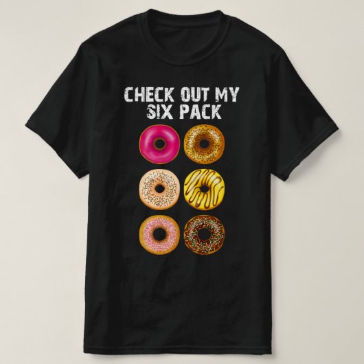 私の6パックをチェックする Tシャツ (デザイン正面)
