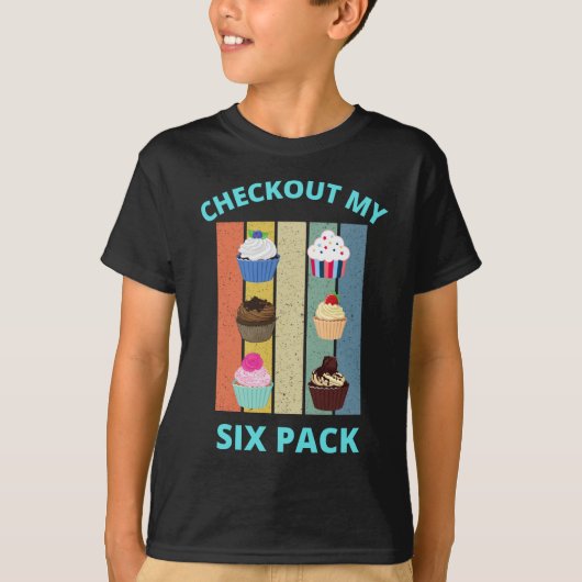 私の6パックをチェックアウト Tシャツ (正面)