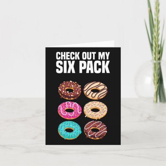 私の6パック強度ジムのボディビルドをチェックおもしろいする カード (正面)