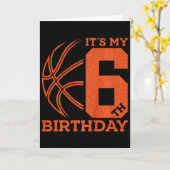 私の6歳の誕生日スケッチ6歳の誕生日 カード (黄色い花)