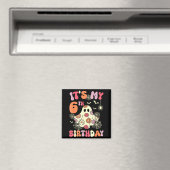 私の6歳の誕生日 ハロウィン おばけ 6歳 マグネット (インサイチュ (食洗機))