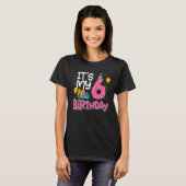 私の6誕生日のDout Girls Boysパーティー Tシャツ (正面フル)