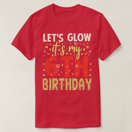 私の6誕生日誕生日ギフト Tシャツ (デザイン正面)
