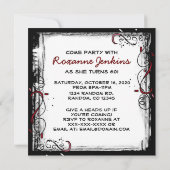 私の60歳の誕生日パーティーの招待状だ 招待状 (裏面)