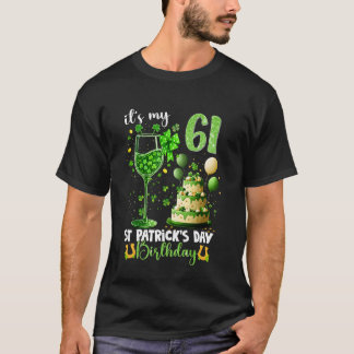 私の61歳の誕生日 セントパトリックの日 61 Tシャツ