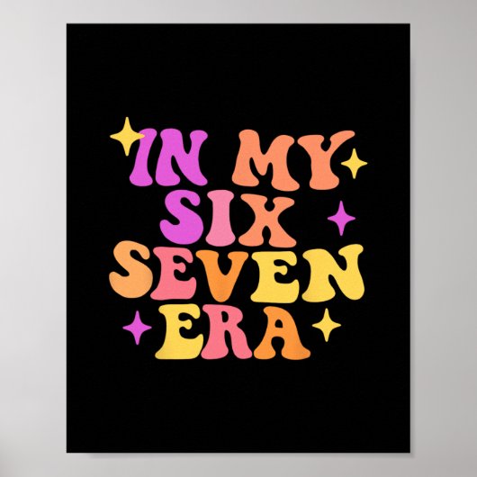 私の67時代が面白い Six Seven エラーメッセージ ポスター (正面)