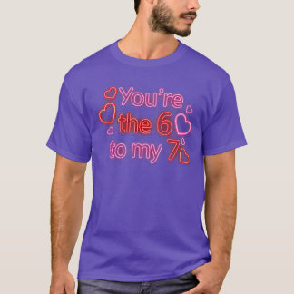 私の7に対する6、バレンタインの笑いと67のミーム Tシャツ