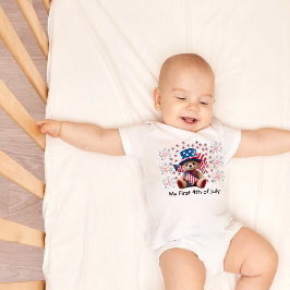 私の7月の最初の4日ベビーボディスーツ ベビーボディスーツ