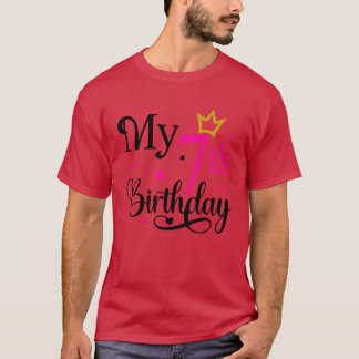 私の7歳の誕生日01 Tシャツ