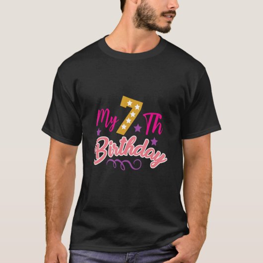 私の7誕生日 Tシャツ (正面)