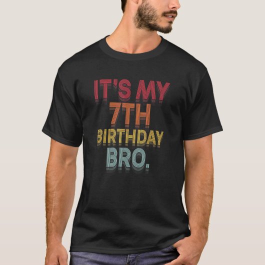 私の7誕生日Bro第7回B日Bのパーティー Tシャツ (正面)