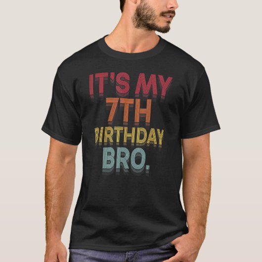 私の7誕生日Bro第7回B日Bのパーティー Tシャツ (正面)
