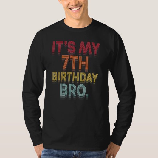 私の7誕生日Bro第7回B日Bのパーティー Tシャツ (正面)