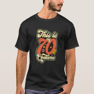 私の70年代のコスチューム グルービー レトロ フラワー ヒッピー Tシャツ
