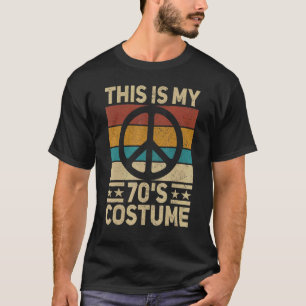 私の70s衣装70スタイル平和ヒッピー70sディスコ19 tシャツ