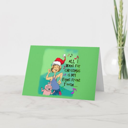 私の8つの前歯について歌っている田舎者 シーズンカード (正面)