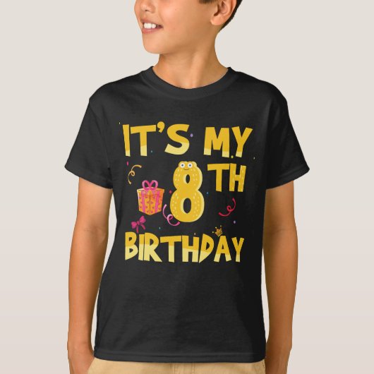 私の8誕生日 Tシャツ (正面)