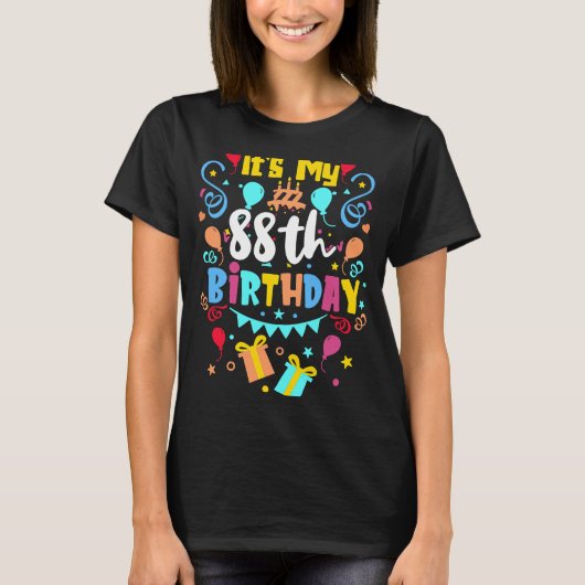 私の88誕生日。 Tシャツ (正面)