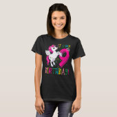 私の9誕生日ユニコーン9歳誕生日 Tシャツ (正面フル)