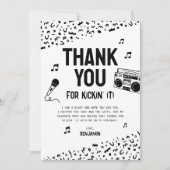 私の90代のヒップホップで蹴ってくれてありがとう サンキューカード (正面)