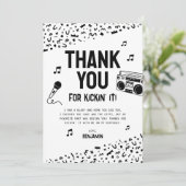 私の90代のヒップホップで蹴ってくれてありがとう サンキューカード (スタンド正面)