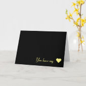 私の♥があなたに、カード カード (黄色い花)