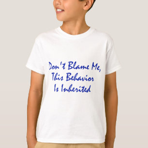 私の、この行動受継がれます責任にしないで下さい Tシャツ