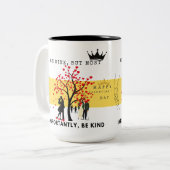 私の、しかし、親切にする – 心温まるバレンタインデー ツートーンマグカップ (正面左)