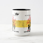 私の、しかし、親切にする – 心温まるバレンタインデー ツートーンマグカップ (中央)