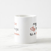 私の♥はFFに属します コーヒーマグカップ (中央)