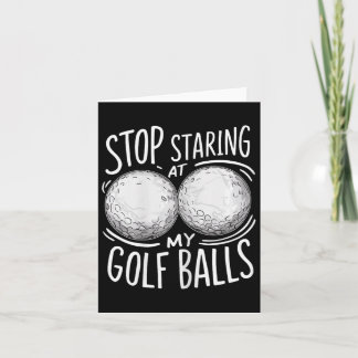 私の「 」をじろじろ見るな Funny Women's Golf カード