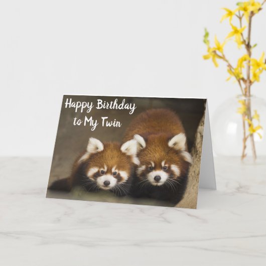 私の「ツイン」へのハッピーバースデー カード (黄色い花)