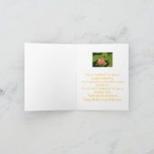 "私の「二番目に「お母さん"のピンクのはす花に カード (内部)