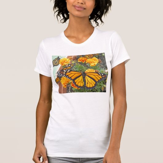 私の（昆虫）オオカバマダラ、モナーク蝶 – 女性のTシャツ Tシャツ (正面)