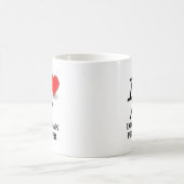 私の(犬)ドーベルマン・ピンシェル コーヒーマグカップ (中央)