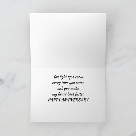 私の***生を愛して***幸せな記念日 カード (内部)