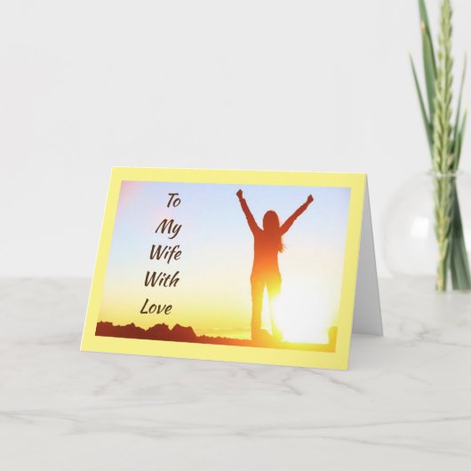 私の***生を愛して***幸せな記念日 カード (正面)