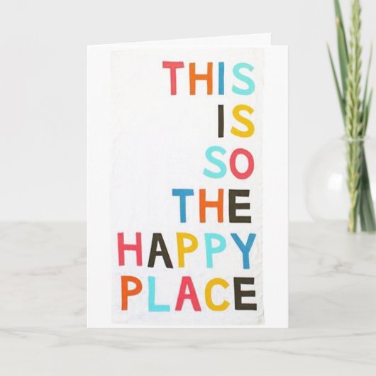 私の**生を愛して**幸せな記念日 カード (正面)