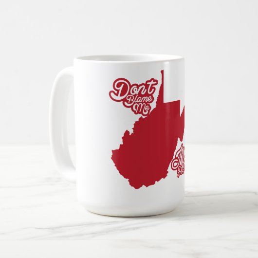 私の、私投票しましたミット・ロムニーWVのマグのために責任にしないで下さい コーヒーマグカップ (正面左)