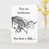 私の*美容師はマジシャン*のハッピーバースデー カード (黄色い花)