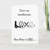 私の*美容師はマジシャン*のハッピーバースデー カード (正面)