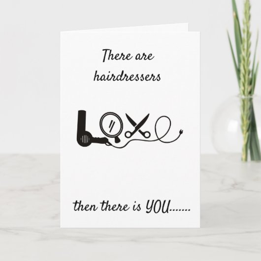 私の*美容師はマジシャン*のハッピーバースデー カード (正面)