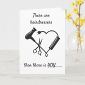 私の*美容師は魔術師である*ハッピーバースデー カード (黄色い花)